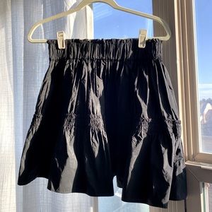 Black taffeta skirt